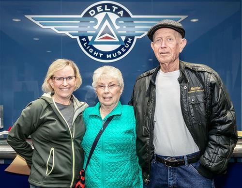 Amelia, Martha, and Frank Senkbeil