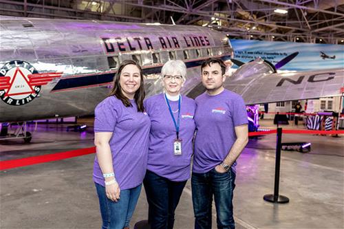 Judy Bean with Erika and Blake Gordon