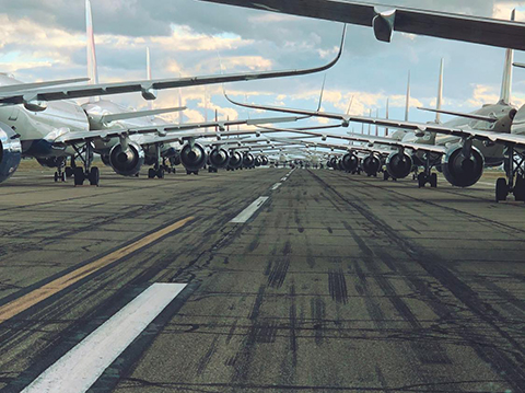 storing jets at Victorville