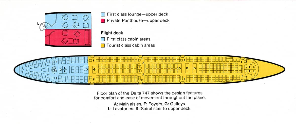 747-100 seat chart 1970