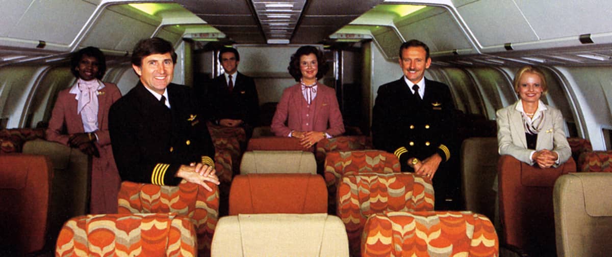 767-200 interior with crew 1982