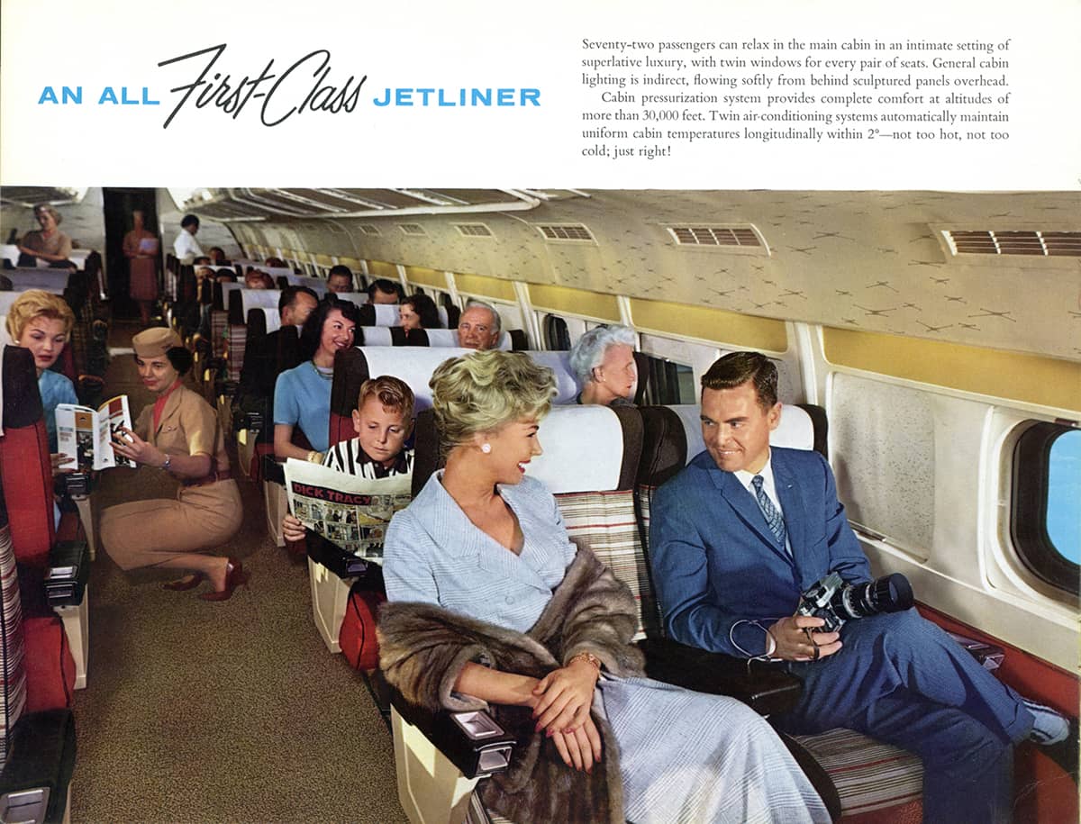 Convair 880 interior 1960