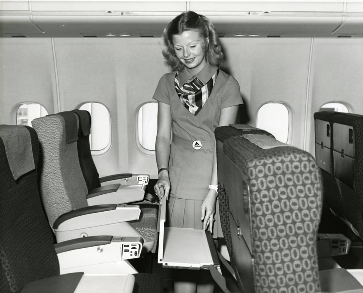 DC-10 seat tray 1972