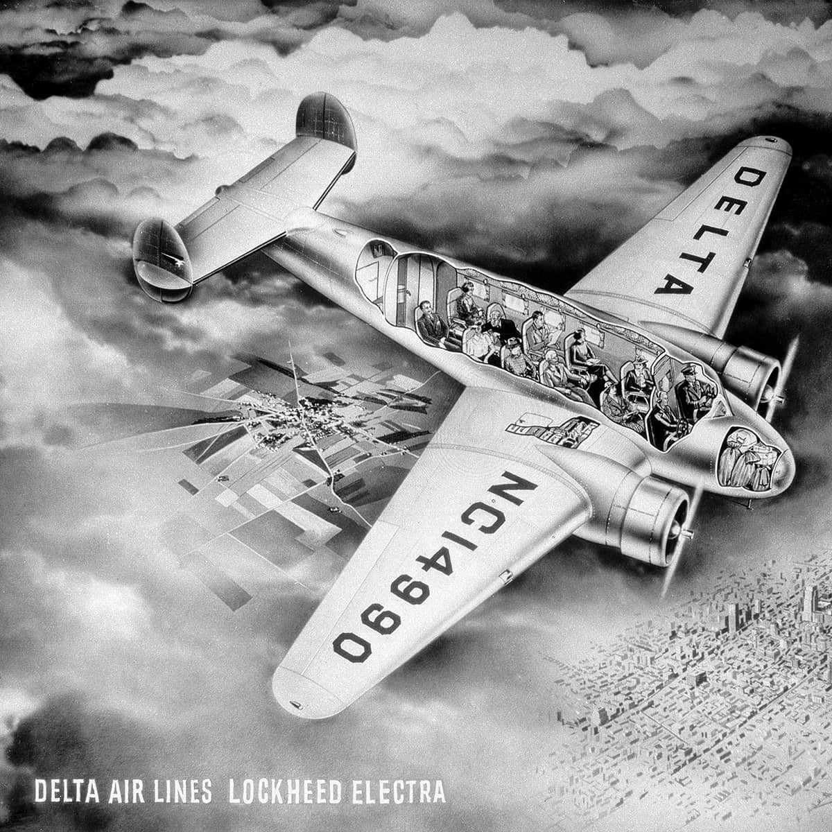 L-10 Electra cut-away view