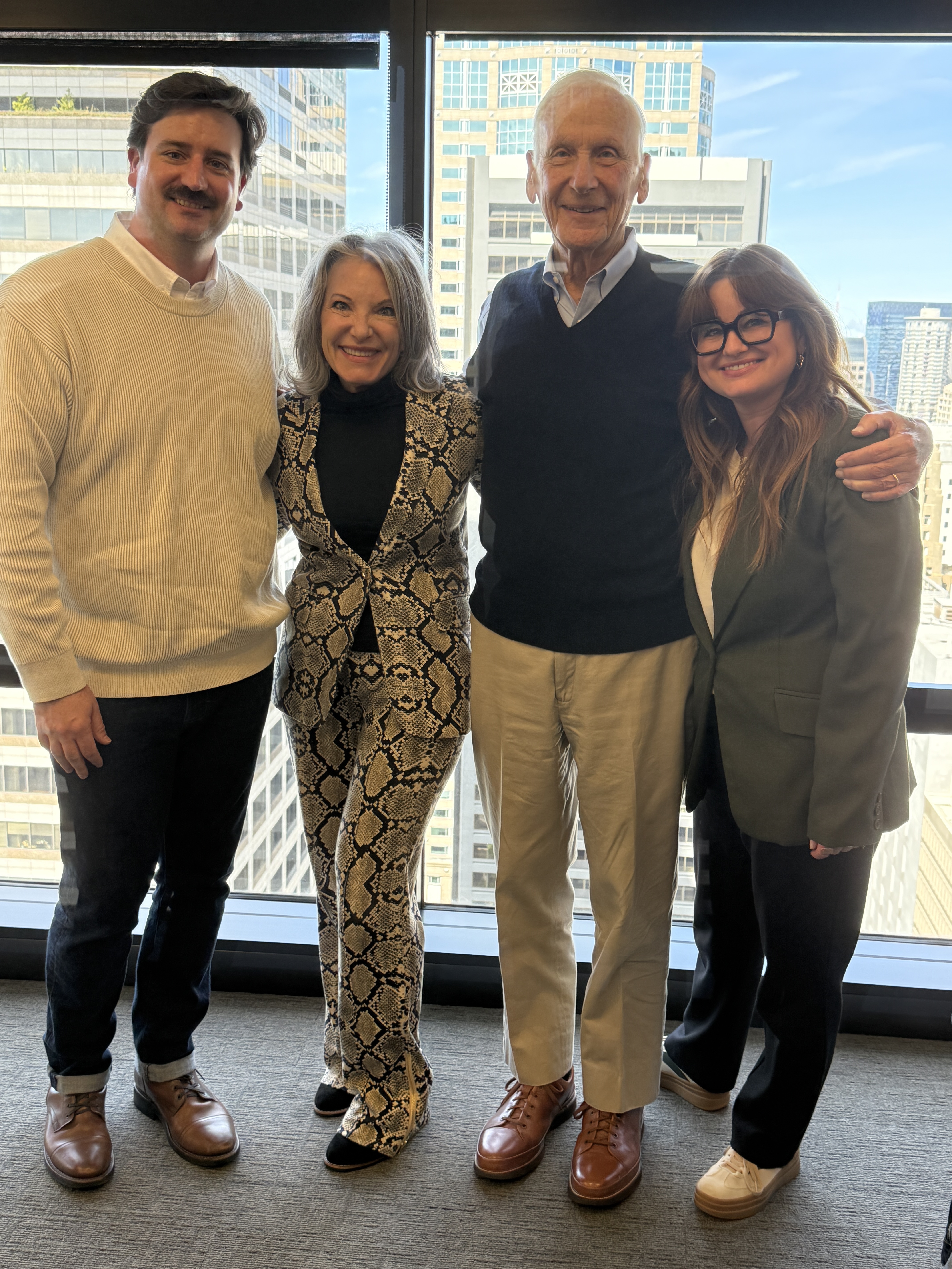 Austin Vallejos-Coleman, Gail Grimmett, Jerry Grinstein and Nina Thomas