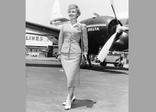 50s flight cheap attendant costume